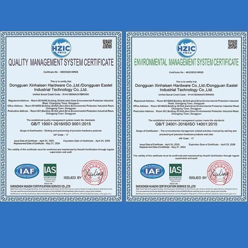 Het laatste nieuws van het bedrijf over Xinhsen Technology behaalt internationale certificeringen, versterkt leiderschap in precisie chemische etsen